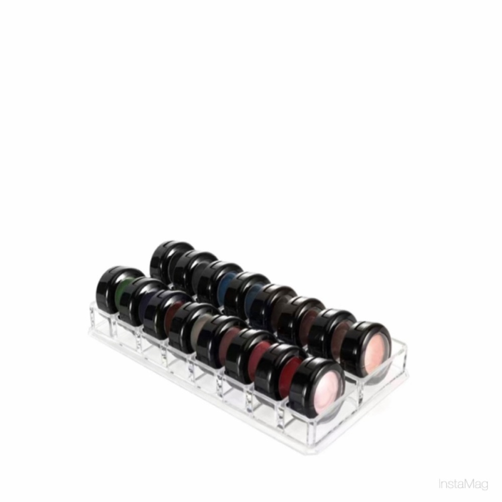 16 Grid Storage Box Acrylic Transparent Drawer Divider Eyeshadow Blush Display